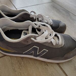 New Balance Gray & White Retro Runner Sneakers